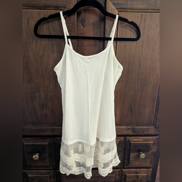 G&L Ivory Scalloped Lace Top Extender - Picture 1 of 6